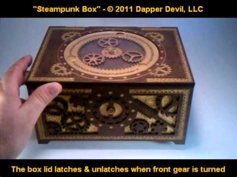 Solving the masterpiece steampunk puzzle box!! Steampunk Box - working planetary gears & gear latch - YouTube