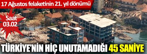 Şener üşümezsoy, haber global'de yaptığı açıklamada 17 ağustos depreminden sonra kuzeye doğru giden hatlarda depremler oldu. Türkiye'nin hiç unutamadığı 45 saniye! 17 Ağustos ...