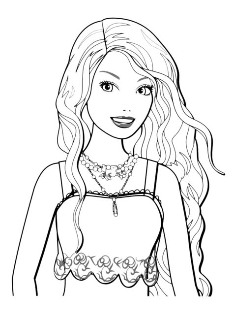 Added new barbie extra coloring pages. Barbie Coloring Pages Printable To Download