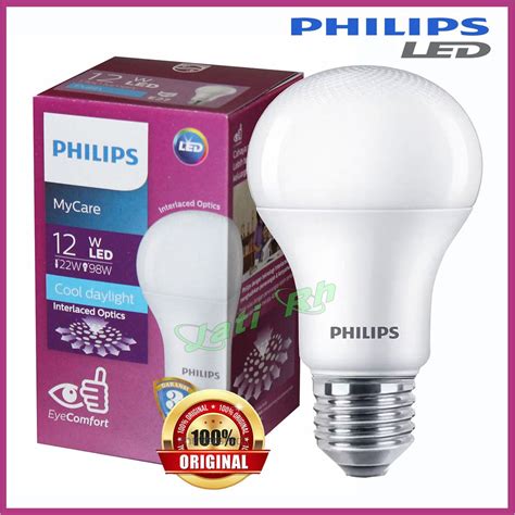 Ada berbagai pilihan lampu bohlam dari philips yang bisa jadi pilihan seperti lampu led yang tahan. PHILIPS LAMPU LED BULB MYCARE 12W 12 WATT PUTIH COOL ...