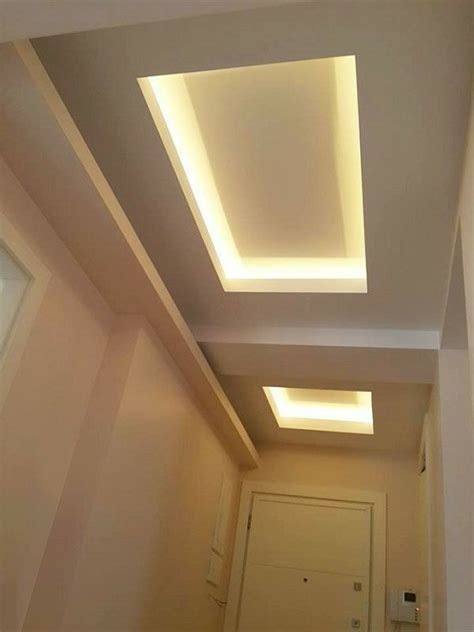 Luxury room with ceiling and stairs light. 20+ False ceiling design for foyer area in 2020 | False ...