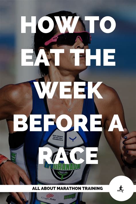 The day before the race. Nutrition for Runners for Racing