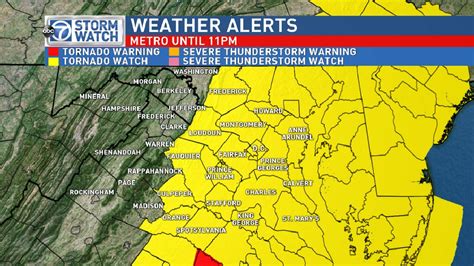 Residents should prepare for tornadoes and wind damage. Tornado Watch in effect for D.C. area | WJLA