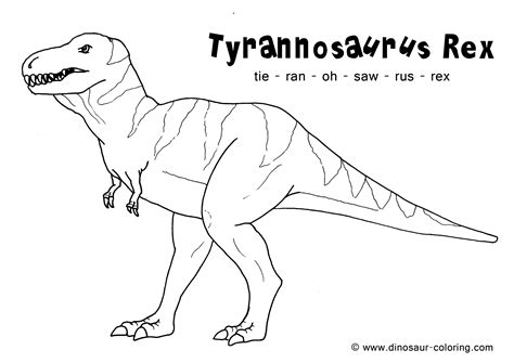 To minimize the appearance of the. T-rex Coloring