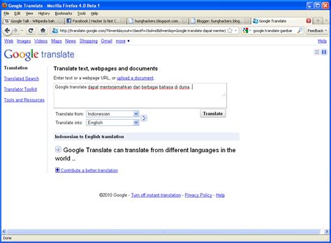 If you are lazy or unsure, you can also leave the default language to 'detect language'. Google Translate | Bung Hackers