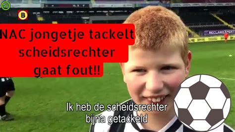 De komende wedstrijden kun je het ook wel vergeten. NAC Jongetje tackelt scheids Gaat fout!!! /Remix/ - YouTube