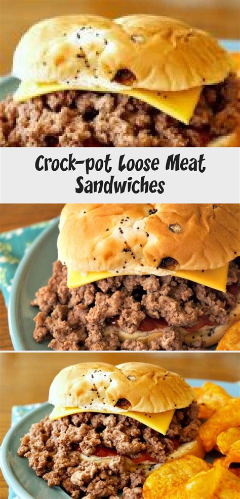 Knead the ground beef mixture into a ball with your hands to create the burgers. Crock-pot Loose Meat Sandwiches in 2020 (mit Bildern)