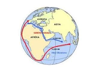 Süveyş kanalı, 168 km olup portsaitten süveyş şehrine kadar uzanır. Osmanlılar'da kanal açma girişimleri çok! Don-Volga/Süveyş kanalları / Projeler / Milliyet Blog