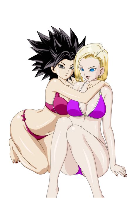 Added bikini slots for kefla and vados i didn't want them to feel left out. Commission: Caulifla X Android 18 by Dannyjs611 on DeviantArt
