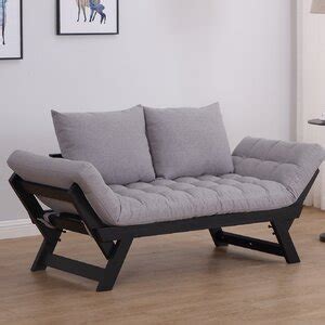 Shop for convertible sleeper sofa bed online at target. Ebern Designs Abrams Chenille Flared Arm Sleeper & Reviews ...