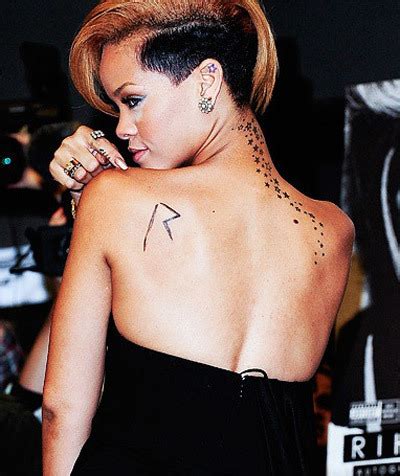 #rihanna tattoo #rihanna #tattoos #tattoo #rihanna tattoos #rihanna harper's bazaar arabia this is rihanna's latest addition to her long list of tattoos. 10 Sexy Rihanna Tattoos And Their Meanings