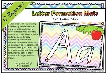 Countries that start with q. ALPHABET LETTER FORMATION MATS - Q BEGINNERS | Letter ...