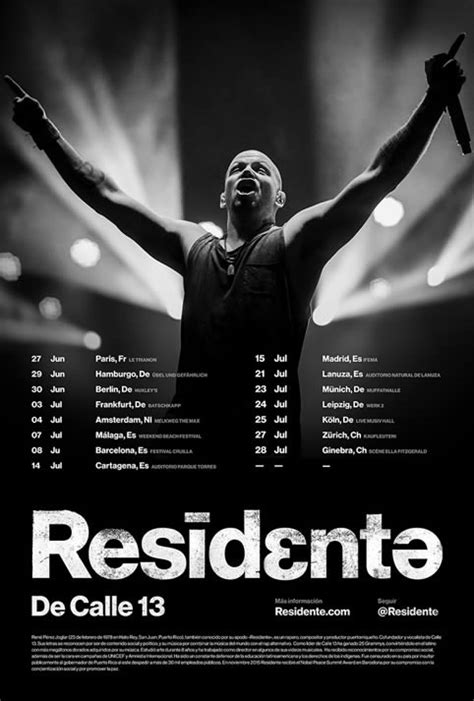 Residente released his debut solo album in 2017. Residente visitará España en julio con su disco en solitario