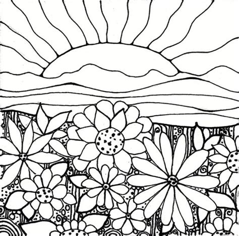 Printable cute flowers coloring page. Simple Garden Coloring Pages - GetColoringPages.com