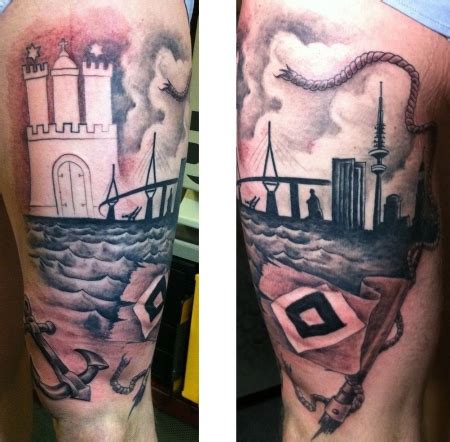 Hamburg, als das tor zur welt, war schon früh. Thomas77: Hamburg meine Perle | Tattoos von Tattoo ...