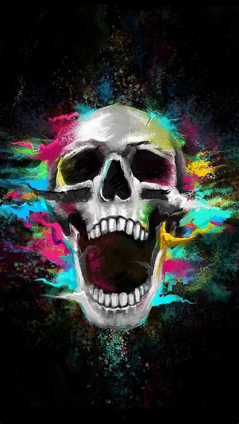 If you found any images. 28 Skull iPhone Wallpaper To Darken Up Your Phone Screen ...