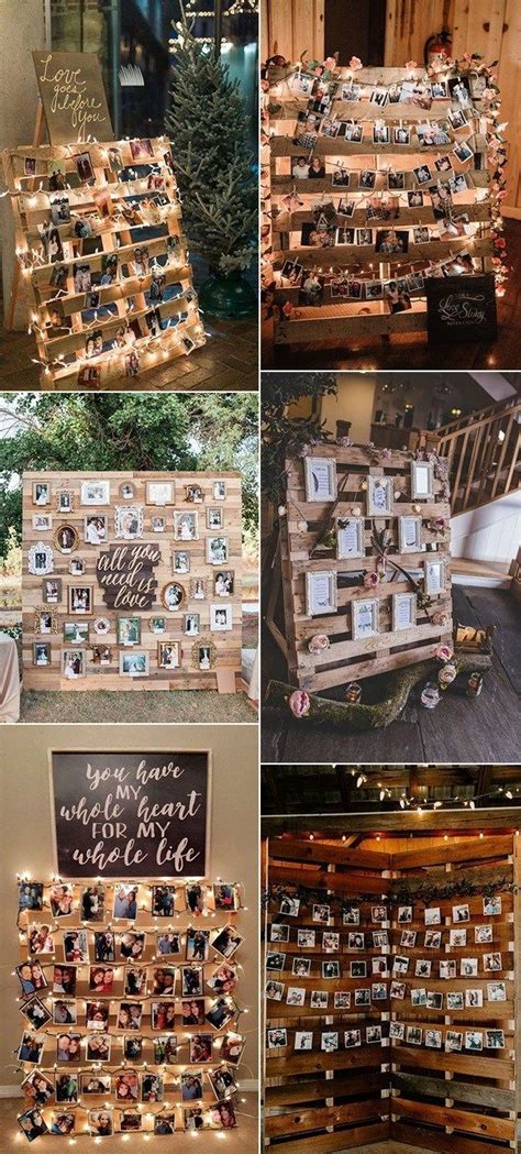 Display photos in a vintage window frame. Excellent Picture of Pallets Wedding Ideas - regiosfera.com | Pallet wedding, Wedding photo ...