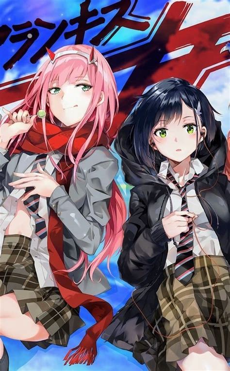 She also wears a metal anklet with her code number on it. Zero Two and Ichigo | Darling In The FranXX Official Amino