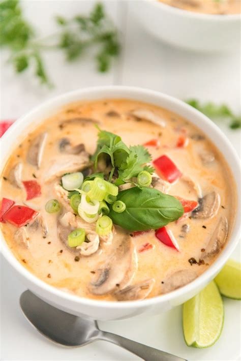One of the benefits in the routine of consuming tom kha soup is relief of the throat. foodffs: This Tom Kha Gai Soup recipe, also known...
