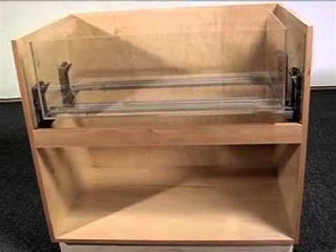 Make a mark 4 ½ inches up from where the two panels meet at the bottom. In-Sink mounting system for under mount sinks - YouTube