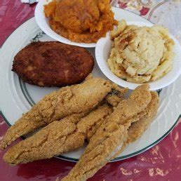 Aunt berta's kitchen will cater it all. Fried whiting, mac-n-cheese, salmon cake and candied yams ...