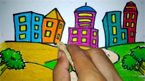 Mengajarkan cara menggambar dengan mudah untuk anak ikuti dan menumbuhkan minat seni lukis dan belajar menggambar jadi lebih baik. Mewarnai Gambar Gedung Perkotaan | Mewarnai cerita terbaru ...