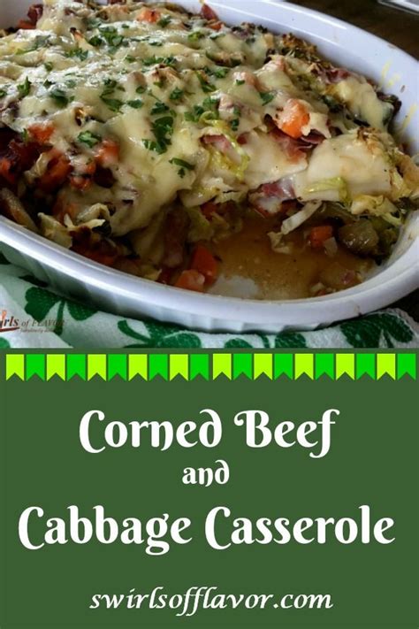 Be sure to rinse the meat well in boiling water first to remove excess salt. Corned Beef & Cabbage Casserole | Recipe | Cabbage ...