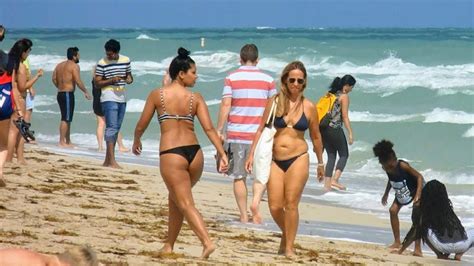 Miami is where the atlantic ocean merges with the caribbean sea. Miami Beach South Beach Florida USA - YouTube