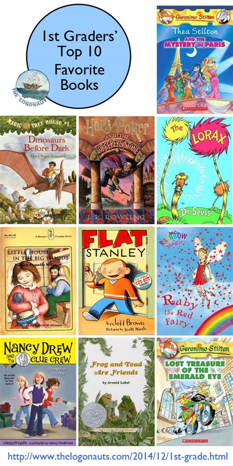 I'm a good reader and can engage the kids really well but i'm having trouble picking an appropriate book for this class as most of the books we have at home are geared toward younger kids. Top 10 Favorite Books of First Graders | The Logonauts