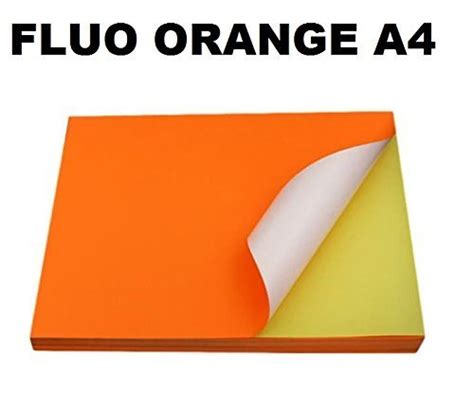 Petite série ou petit format en grande quantité par braizat etiquettes, imprimeur d'étiquettes adhésives depuis 1976, dans l'yonne 89 en bourgogne. planche A4 de 1 étiquette autocollante fluo orange 210 x ...