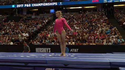 Stunned, she recovered in time to complete her second vault but finished well off the podium before quietly retreating to the waiting arms of her father brian, her lifelong coach, and the comfort of her teammates. Jade Carey - Vault 1 - 2017 P&G Championships - Senior ...