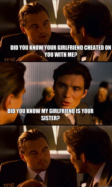 How to tell if your partner is cheating: Did you know your girlfriend cheated on you with me? did ...