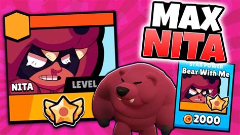 Gale's super now stuns enemies that are pushed against obstacles from his super. NEW MAX BRAWLER NITA GAMEPLAY! | Brawl Stars | LEVEL 10 ...