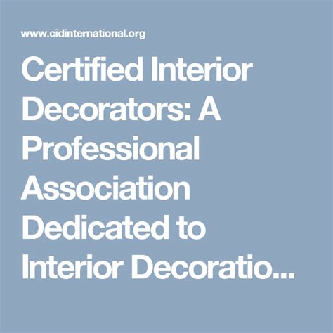 If you're look for professional decorators serving london, get in touch with the team at ashmore decorators. Certified Interior Decorators: A Professional Association ...