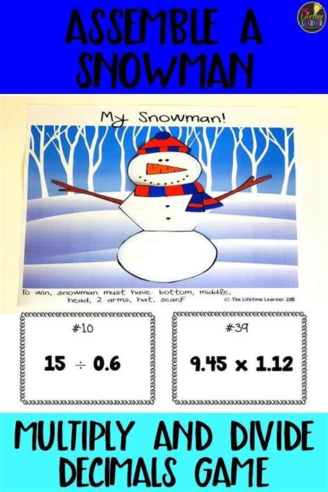 To divide a decimal number by another decimal number follow the steps given below: Multiply and Divide Decimals Game | Math Activities ...