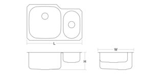 See website for detailed warranty information. Undertone High/Low Under-Mount Kitchen Sink | K-3355 | KOHLER