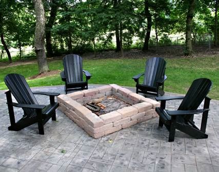 Fire pit chairs landscape eclectic with adirondack plan, at. Backyard Dreaming...