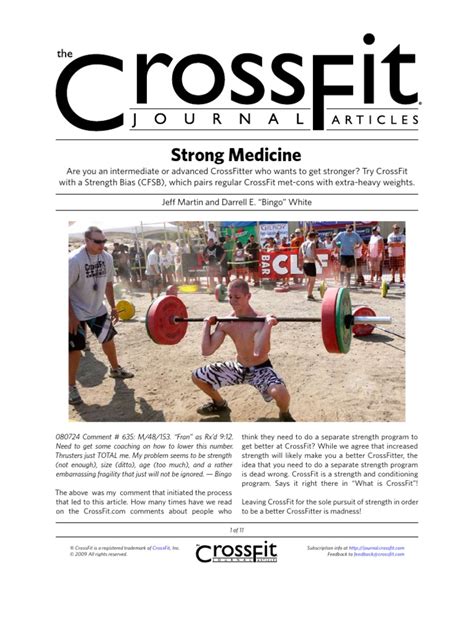 Crossfit Journal StrengthBias | Physical Fitness | Weight ...