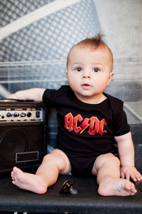 This one piece says it all. Rock Star Baby | Baby boy outfits, Goth baby, Baby onesies