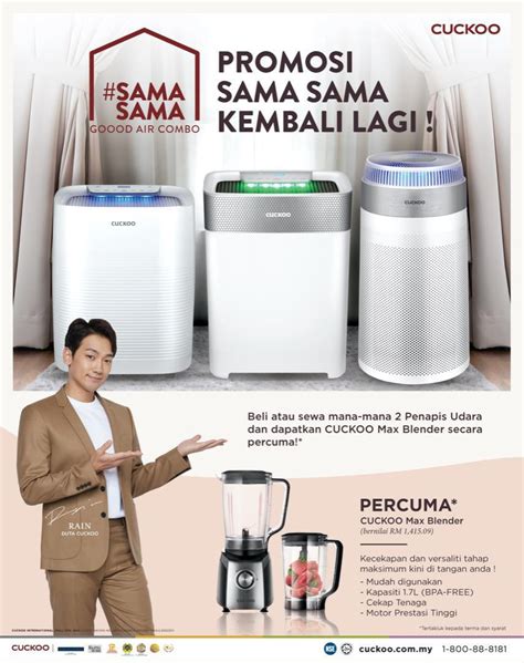 affordable & flexible plan starts from rm66.00 only. GOOD AIR PROMOTION - Cuckoo Water Filter