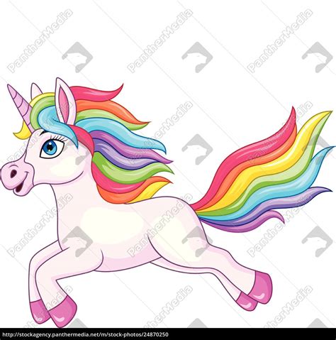 Downloade dieses freie bild zum thema einhorn regenbogen niedlich aus pixabays umfangreicher sammlung an public domain bildern und videos. Regenbogen Einhorn Clipart : Cartoon Rainbow Unicorn Isolated On White Background Stock Image ...