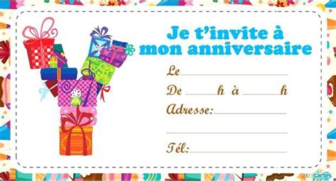 Carte d'invitation gratuite à imprimer pour les filles. Carte d'invitation anniversaire fille 9 ans gratuit - Jlfavero