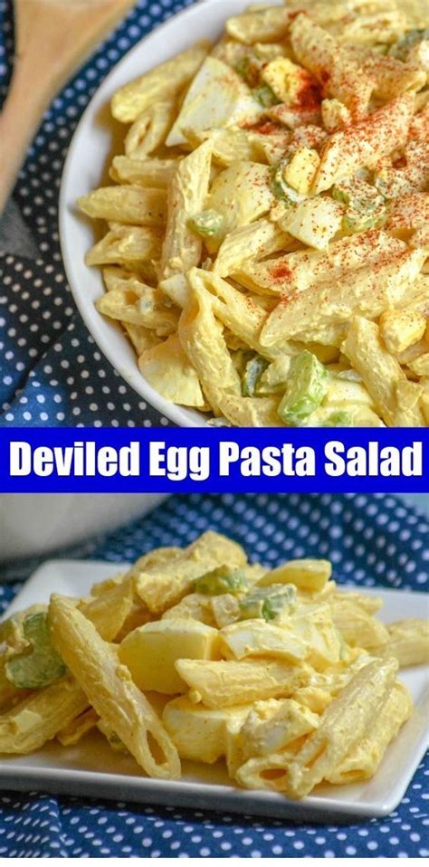 Maybe you would like to learn more about one of these? Deviled Egg Pasta Salad | Deviled egg pasta, Creamy pasta ...