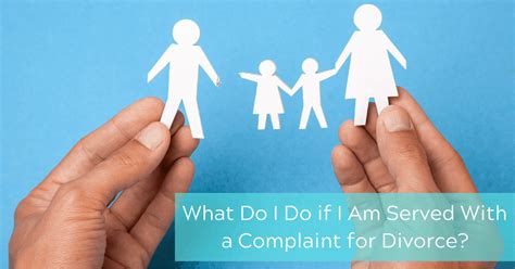 Here are some general rules: What Do I Do if I Am Served With a Complaint for Divorce ...