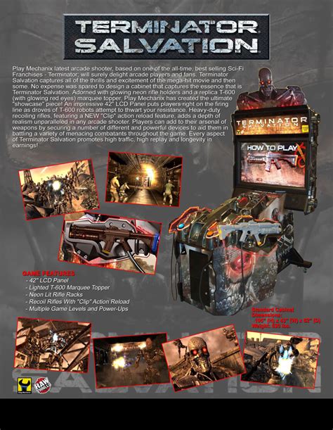 2009 us science fiction action film directed by mcg. Raw Thrills Terminator Salvation Deluxe Arcade Machine ...