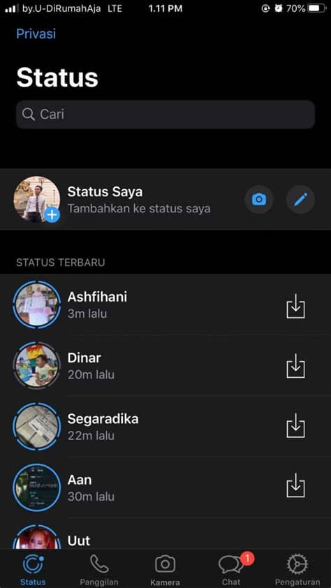 After this, you can get a video that you want to download from whatsapp status. Cara Download Status WhatsApp di iPhone | Rifki.id