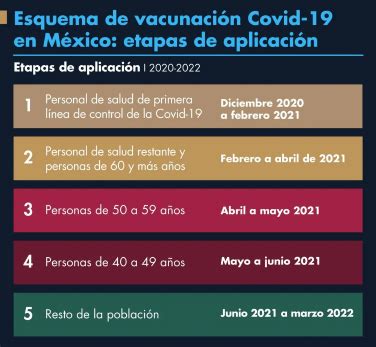 La vacunación se llevará a cabo en etapas de acuerdo a los grupos inscriben a adultos mayores de 18 años. inicia la vacunación contra el COVID-19, conoce el calendario