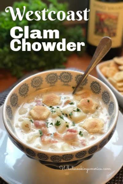 Crockpot clam chowder best clam chowder recipe homemade clam chowder clam chowder soup oyster chowder clam recipes beef soup this easy clam chowder recipe makes perfect comfort food for a cold night. West Coast Clam Chowder Recipe, Whats Cooking Family