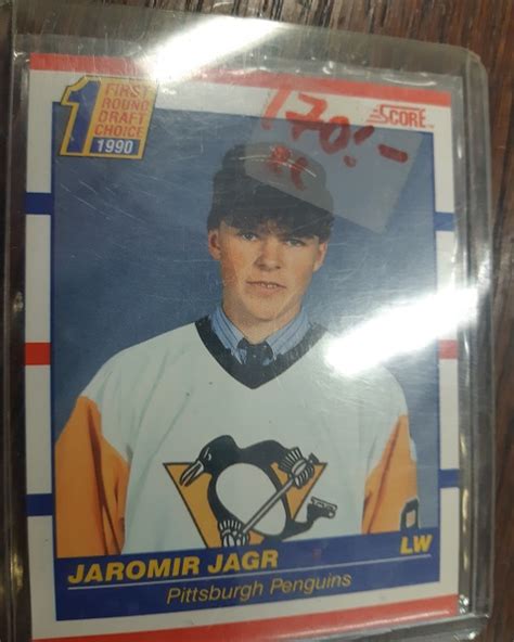 1991 penguins' jaromir jagr his rookie first foodland card much rarer than the jagr opc rookie card. 1990-91 Score Jaromir Jagr Rookie Card - Keitaan verkkokauppa