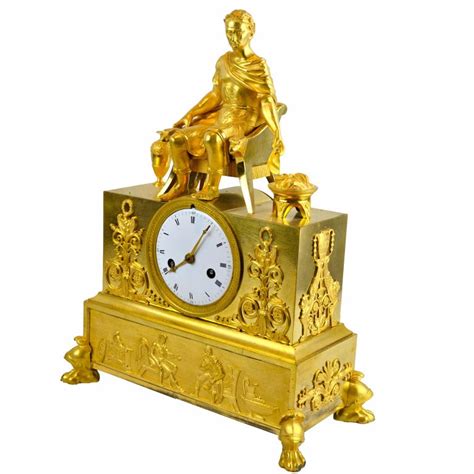 Inspiriert von bands wie amenra, yob. 19 Century Figurative French Empire Gilt Bronze Clock of ...